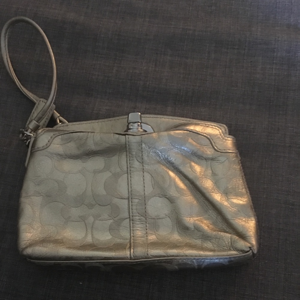 Gold Coach wristlet pocketbook